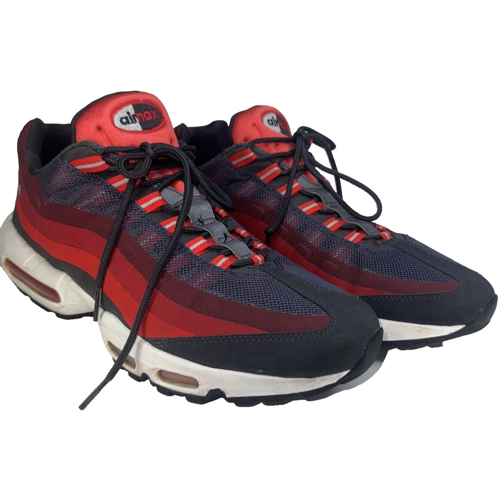 Nike Air Max 95 No Sew Anthracite Red Men’s Sneakers Size US 11‎ /UK 10/EUR 45